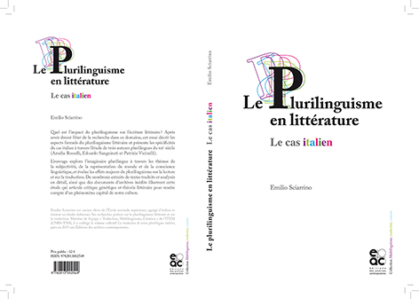 Emilio Sciarrino : Le plurilinguisme en littérature. Le cas italien