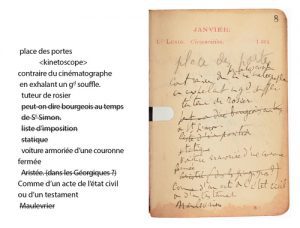 Proust, L’Agenda 1906 : publication de l’édition numérique