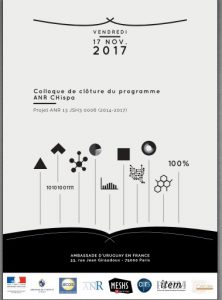 Colloque de clôture du programme ANR CHispa (2014-2017)