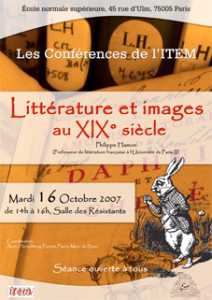 Conférences de l’ITEM : Philippe Hamon