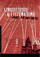 Driss ABLALI et Margareta KASTBERG SJÖBLOM (ED.) : « Linguistique et littérature. Cluny, 40 ans après »