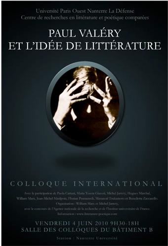 Colloque international : »Paul Valéry et l’idée de littérature »