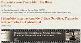 Entrevista com Pierre-Marc De Biasi…