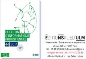 « Bulletin d’informations proustiennes » n° 44, 2014