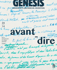 Genesis 39 – « Avant-dire. La genèse écrite des genres oraux »