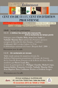 Cent ans de « Swann », cent ans d’édition proustienne