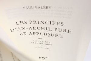 Jürgen Schmidt-Radefeldt, «Transcrire, chercher un ordre et traduire en allemand les Principes d’An-archie pure et appliquée de Valéry »