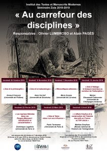 Zola : « Au carrefour des disciplines » / 2018-2019