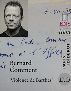 Bernard Comment, « Violence de Barthes »