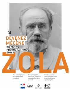 Mécénat individuel pour la restauration des plaques de verre photographiques d’Émile Zola