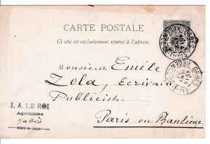 Ouverture au public de l’édition numérique des lettres internationales adressées à Émile Zola (plateforme EMAN)