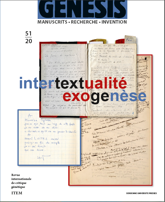 Genesis 51 – Intertextualité – Exogenèse