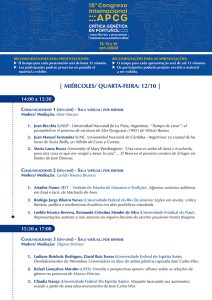 15º Congreso Internacional da APCG. La crítica genética en portuñol: escrituras y procesos creativos desde América Latina.