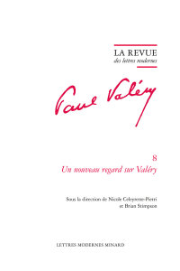 Un nouveau regard sur Valéry, Nicole Celeyrette-Pietri et Brian Stimpson (dirs)