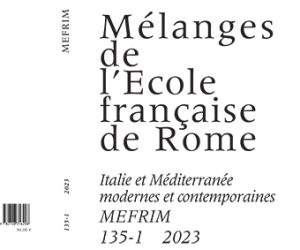Des mots pour la peinture, de l’Italie à la France (XVIe-XVIIIe siècles) aux Mélanges de l’École française de Rome pour l’Italie moderne (MEFRIM)