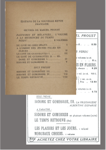 [Journée d’étude] « Sodome et Gomorrhe III », centenaire d’un tome fantôme : retour sur « La Prisonnière » et « Albertine disparue »