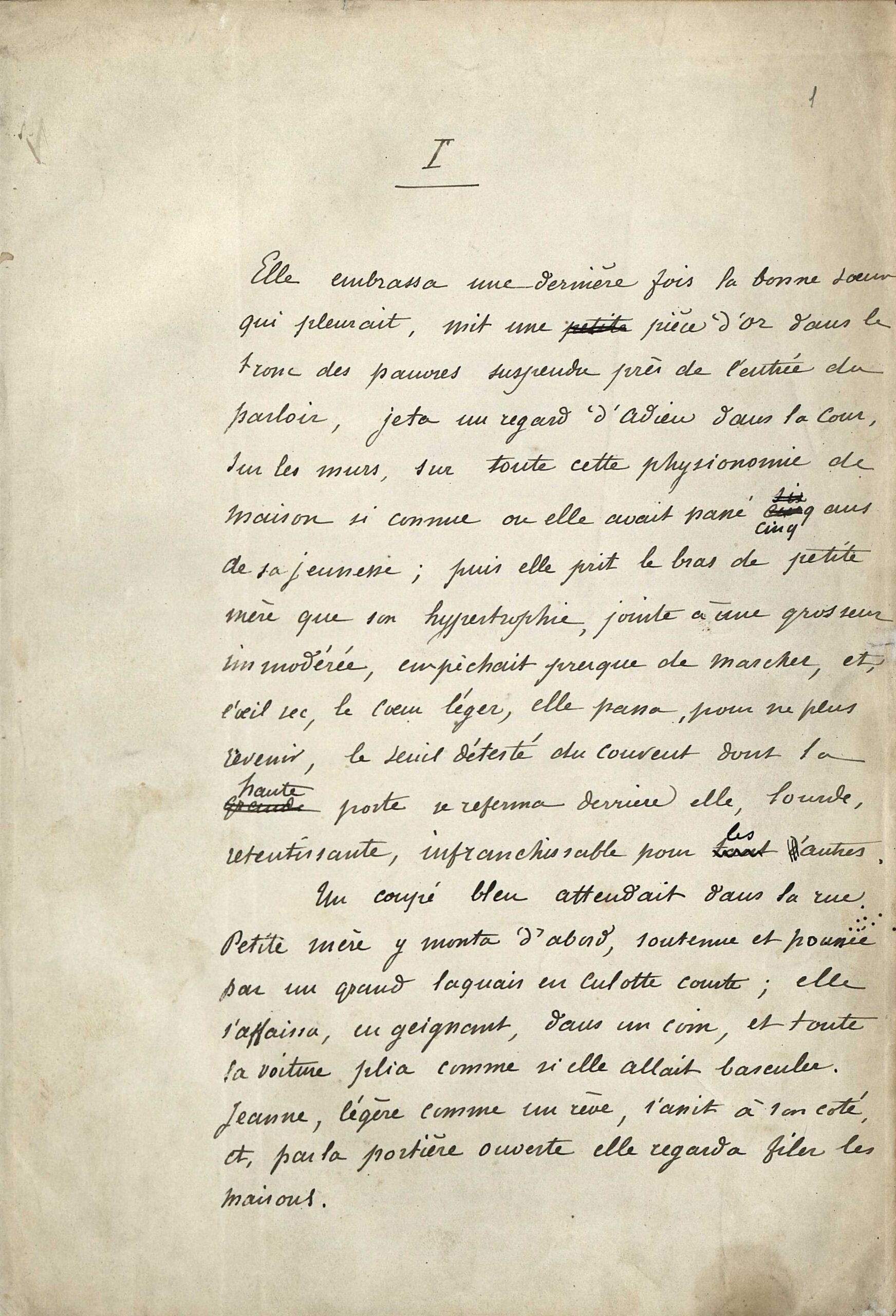 Mise au net de "Vieux Manuscrit" (1878)