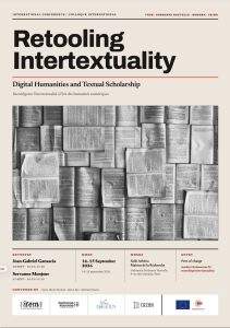 [Colloque international] Retooling lntertextuality